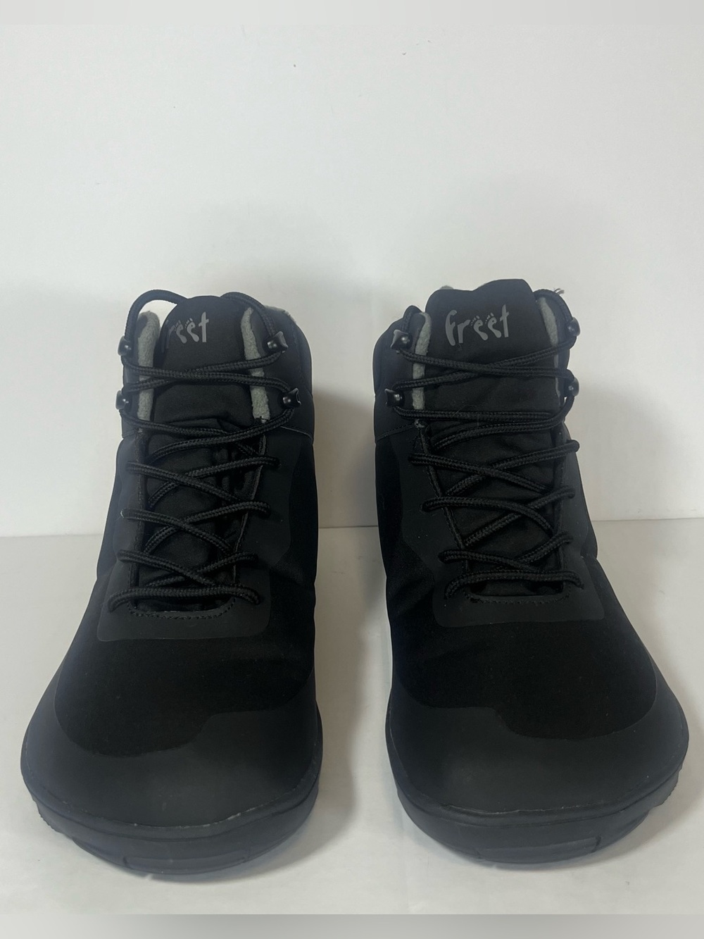 Freet Arken Black Grey Minimalist Barefoot Boots Sz EU 42 / UK 8 / Men8Wm10